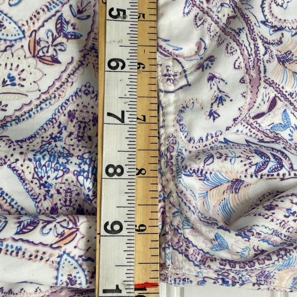 Chico's Womens Slim Leg Crop Floral Print Size 10 P - Picture 9 of 10